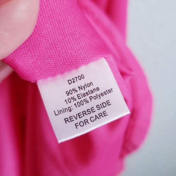 Alexia Admour Hot Pink Square Neck Half Sleeve Dress with Giant Bows - Picture 9 of 11